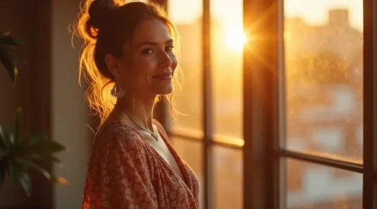 Eine Person in eleganter Kleidung mit aufrechter Körperhaltung, die Ausstrahlung, Präsenz und eine ganzheitliche, unvergessliche Gesamterscheinung ausstrahlt.