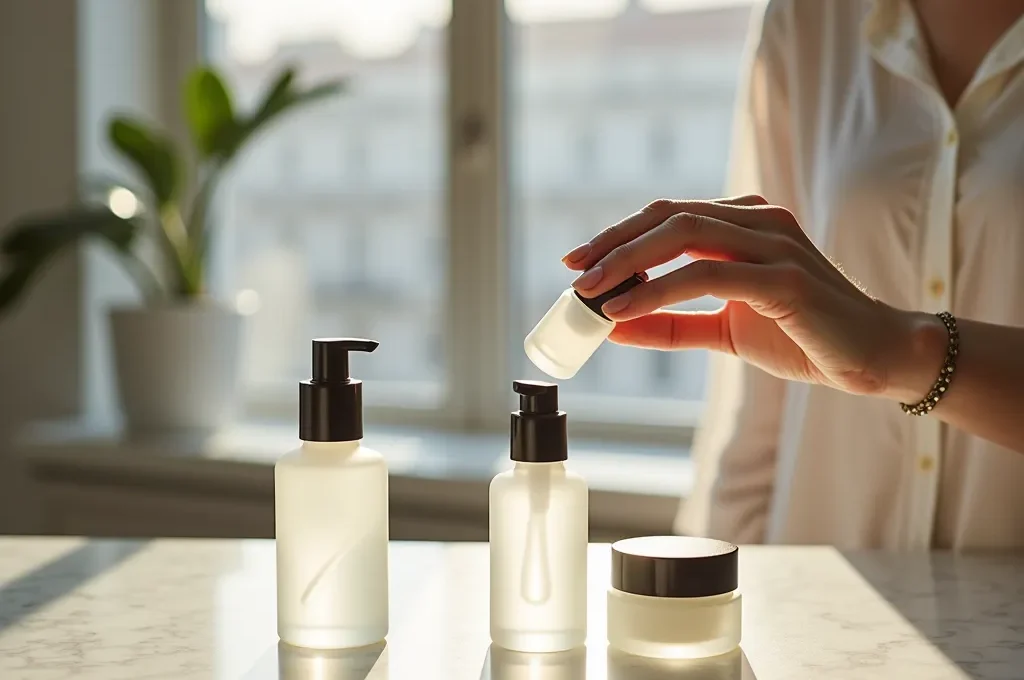 Visualisierung des Kollagen-Banking-Konzepts für präventive Hautpflege ab 25 Jahren